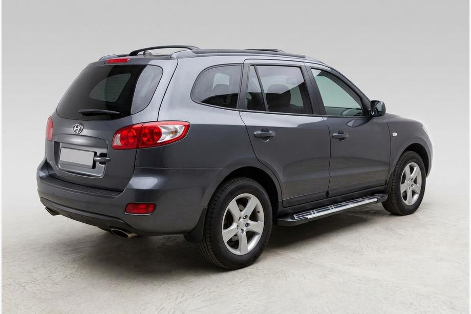 Hyundai Santa Fe 2 2006–2012 Sunrise sidetrin (2 stk., aluminium) Image