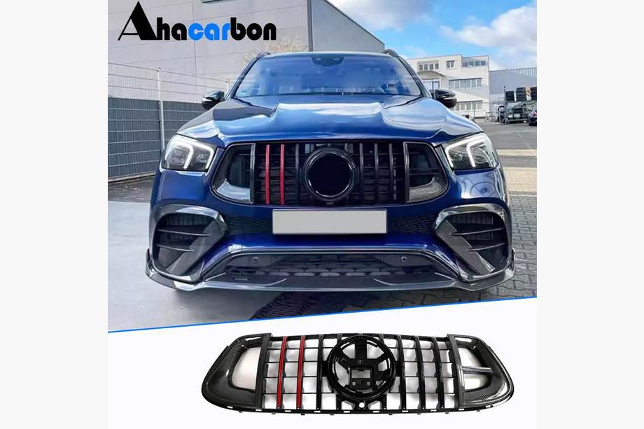 Mercedes GLE Coupé C167 2019– Kølergrill GT Panamericana GT-R Carbon (til AMG-Line/GLE53/GLE63 2019-2023) Foto 2