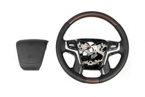 Toyota Land Cruiser Prado 150 2009–2023 Opvarmet rat (mørkt træ) foto 6