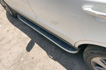 Hyundai Santa Fe 2 2006–2012 Sidetrin Tayga Grey (2 stk., aluminium) foto 4
