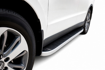Hyundai Santa Fe 2 2006–2012 Sidetrin Tayga Grey (2 stk., aluminium) foto 1
