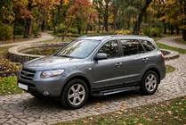 Hyundai Santa Fe 2 2006–2012 RedLine Black side trinbrætter (2 stk., aluminium) foto 1