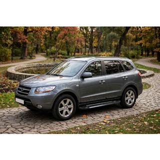 RedLine Black side trinbrætter (2 stk., aluminium) Hyundai Santa Fe 2 2006–2012 foto 1