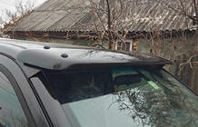 Nissan Navara 2006–2015 Forrudevisir (på ramme) foto 2