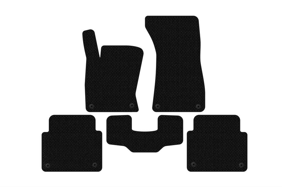 Audi A8 2002–2009 Gummimåtter Carsuit (Short, sorte) Image