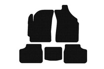 Daewoo Matiz 1998–2008 Carsuit gummimåtter (Sorte) foto 1