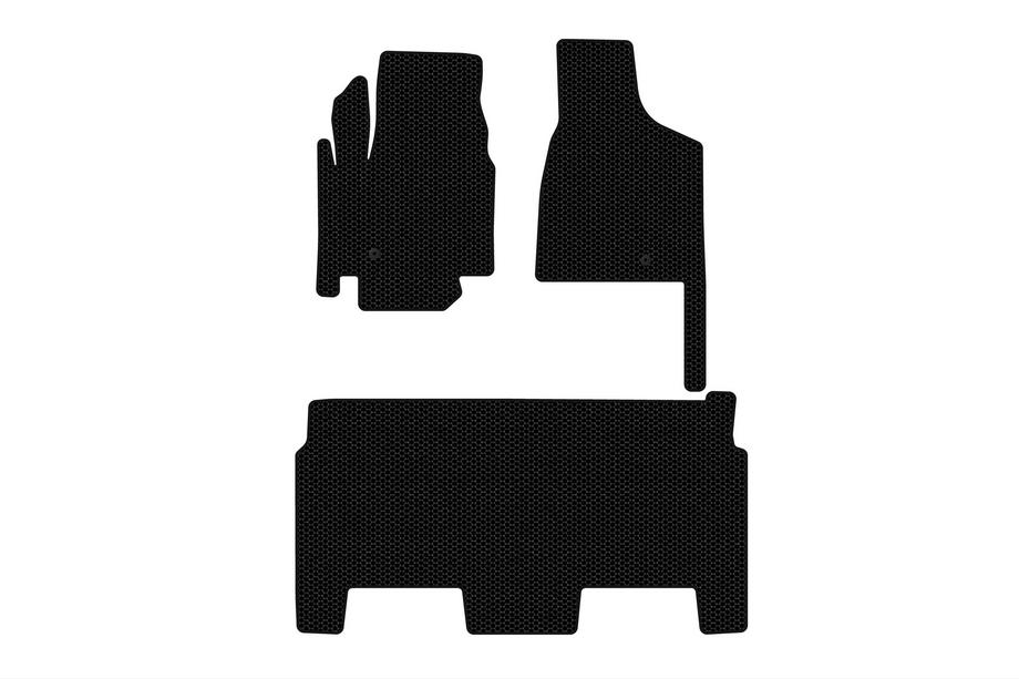 Dodge Grand Caravan V 2008–2020 Gummimåtter Carsuit (2008-2020, 2 rækker, 8-personers/udstyrsvariant SXT, sorte) Image