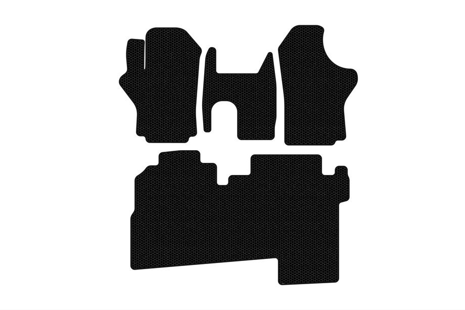 Hyundai H200, H1, Starex 1998–2007 Gummimåtter Carsuit (2004-2007, 2 rækker, 8-personers, sorte) Image
