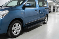 Renault Dokker 2013–2022 Allmond Black sidetrin (2 stk., aluminium) foto 1