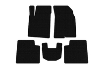 Kia Opirus 2003–2010 Carsuit gummimåtter (Sorte) foto 1