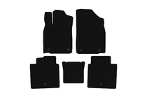 Lexus ES 2012–2018 Gummimåtter Carsuit (2012-2015, SD, sorte) foto 1