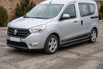 Renault Dokker 2013–2022 Sidetrin Bosphorus Black (2 stk., aluminium) foto 1