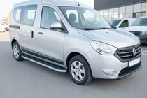 Renault Dokker 2013–2022 Sidetrin Tayga Grey (2 stk., aluminium) foto 1