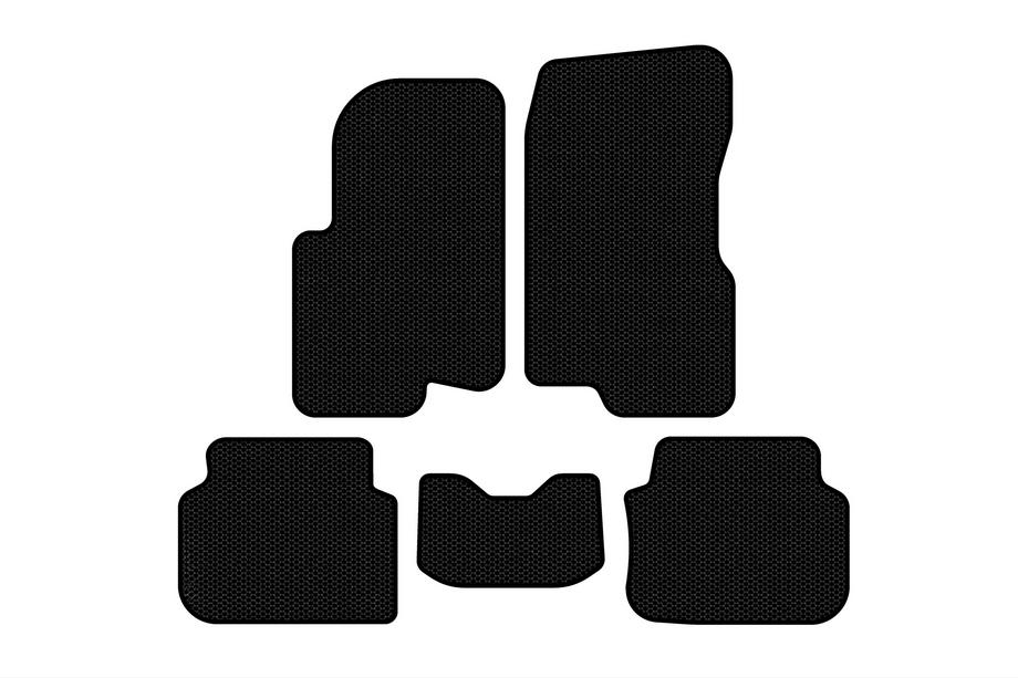 Smart 1998–2007 Gummimåtter Carsuit (2003-2007, Forfour, sorte) Image