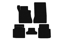 Mercedes S-class W126 1979–1991 Gummimåtter Carsuit (SD, kort akselafstand, sorte) foto 1