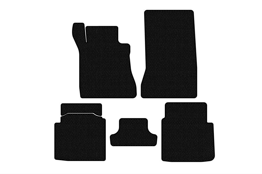 Mercedes S-class W126 1979–1991 Gummimåtter Carsuit (SD, kort akselafstand, sorte) Image