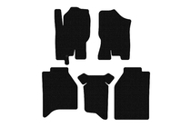 Nissan Navara 2006–2015 Gummimåtter Carsuit (uden bokse, sorte) foto 1