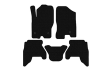 Nissan Pathfinder R51 2005–2014 Gummimåtter Carsuit V1 (2 rækker, sorte, 2010-2014) foto 1