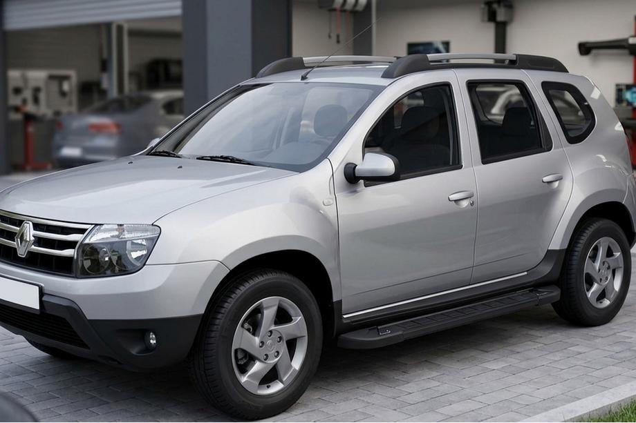 Dacia Duster 2008–2018 RedLine Black side trinbrætter (2 stk., aluminium) Image