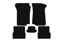 Volkswagen Golf 2 1983–1992 Carsuit gummimåtter (Sorte) foto 1