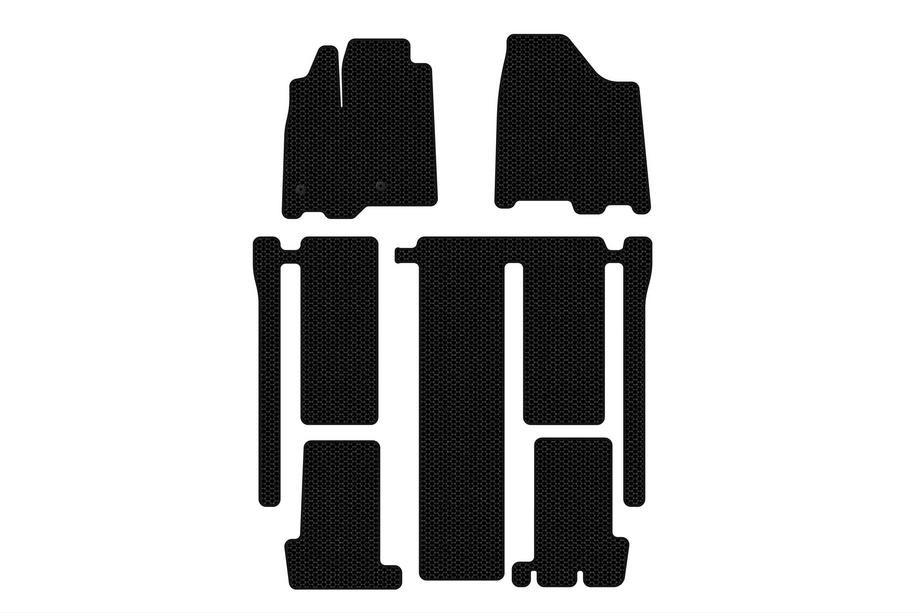 Toyota Sienna 2010–2020 Carsuit gummimåtter til kabinen (3 rækker, sorte) Image