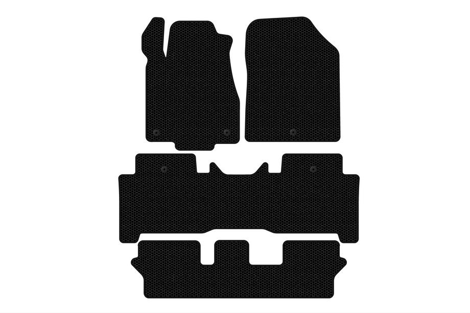 Acura MDX 2007–2013 Carsuit gummimåtter til kabinen (3 rækker, sorte) Image