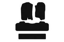 Chevrolet Tahoe 2007–2014 Carsuit gummimåtter til kabinen (3 rækker, 2007-2014, sorte) foto 1
