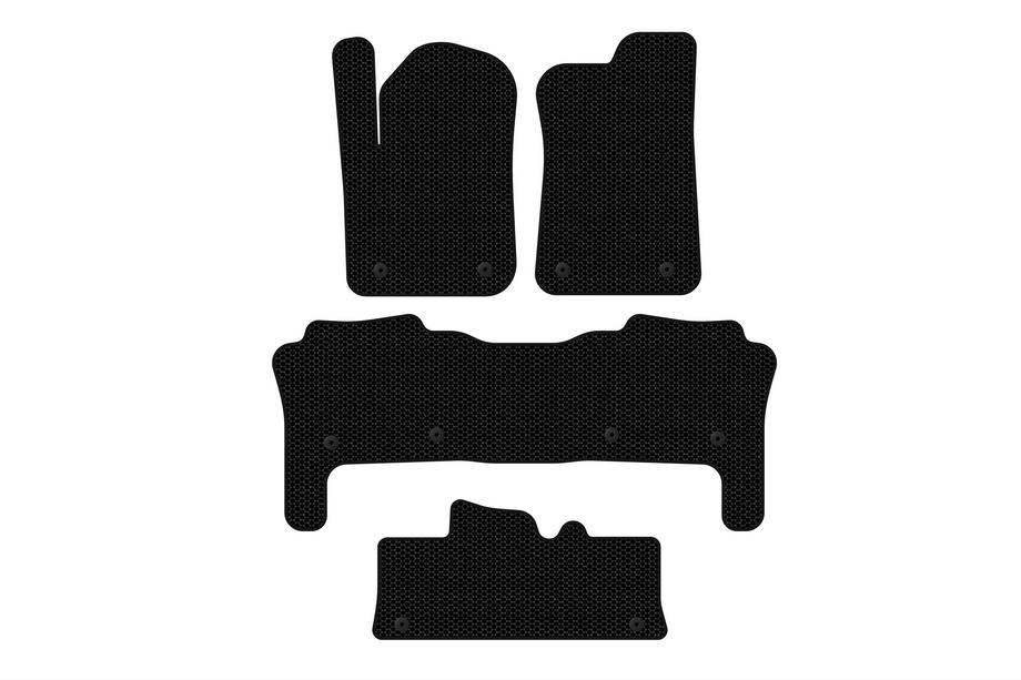 Infiniti QX56 2010–2013 Carsuit gummimåtter til kabinen (3 rækker, sorte) Image
