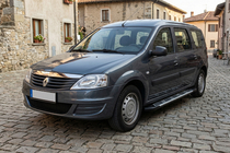 Dacia Logan MCV 2004–2014 Sunrise sidetrin (2 stk., aluminium) foto 3
