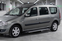 Dacia Logan MCV 2004–2014 RedLine V1 sidestrin (2 stk., aluminium) foto 1