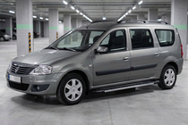 Dacia Logan MCV 2004–2014 RedLine V1 sidestrin (2 stk., aluminium) foto 3