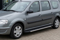 Dacia Logan MCV 2004–2014 Duru sidetrin (2 stk., aluminium) foto 1