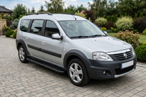Dacia Logan MCV 2004–2014 Sidetrin Bosphorus Black (2 stk., aluminium) foto 3