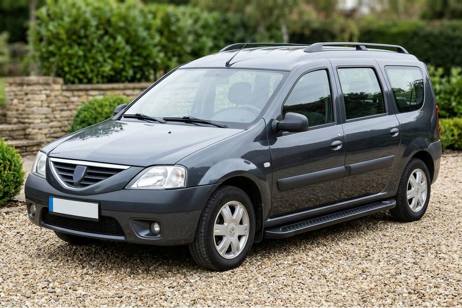 Renault Logan MCV 2005–2013 Sidetrin Allmond Black (2 stk., aluminium) Image