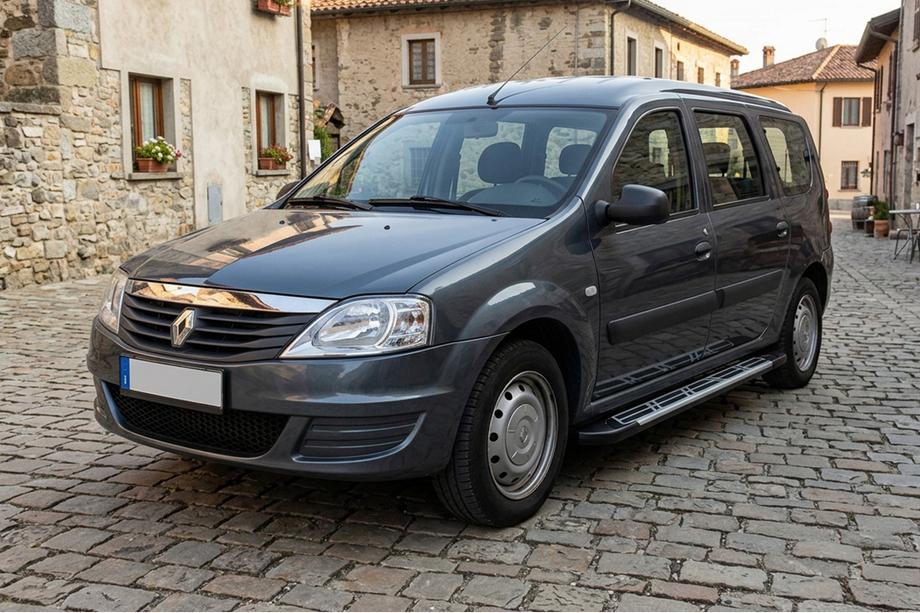 Renault Logan MCV 2005–2013 Sunrise sidetrin (2 stk., aluminium) Image
