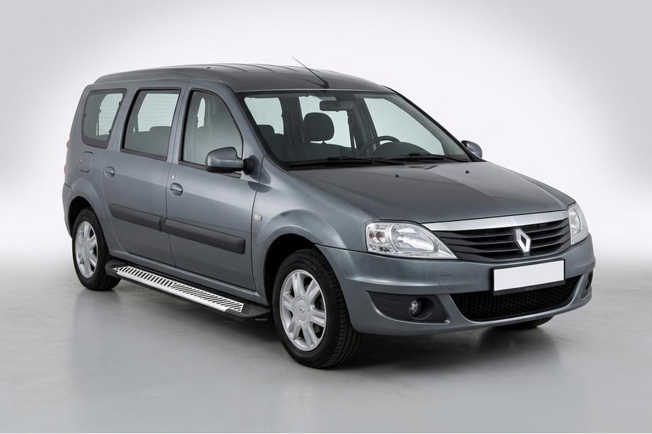 Renault Logan MCV 2005–2013 Sidetrin Line (2 stk., aluminium) Image