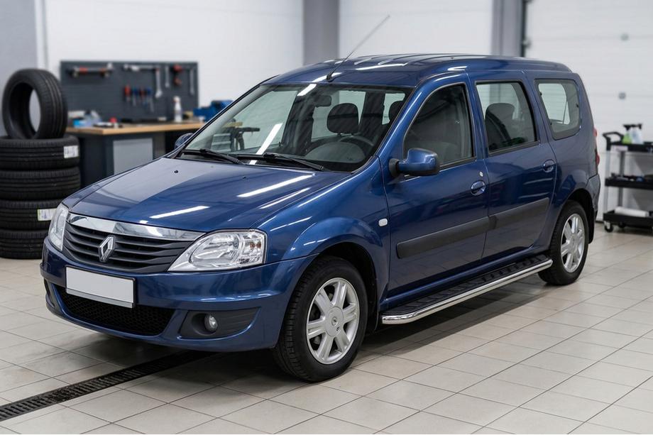 Renault Logan MCV 2005–2013 Maydos V1 sidetrin (2 stk., aluminium + rustfrit stål) Image
