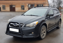 Subaru XV 2011–2017 Frontbøjle (bullbar) F1-71 Black (rustfrit stål) foto 2