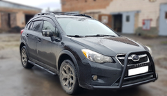 Subaru XV 2011–2017 Frontbøjle (bullbar) F1-71 Black (rustfrit stål) foto 3