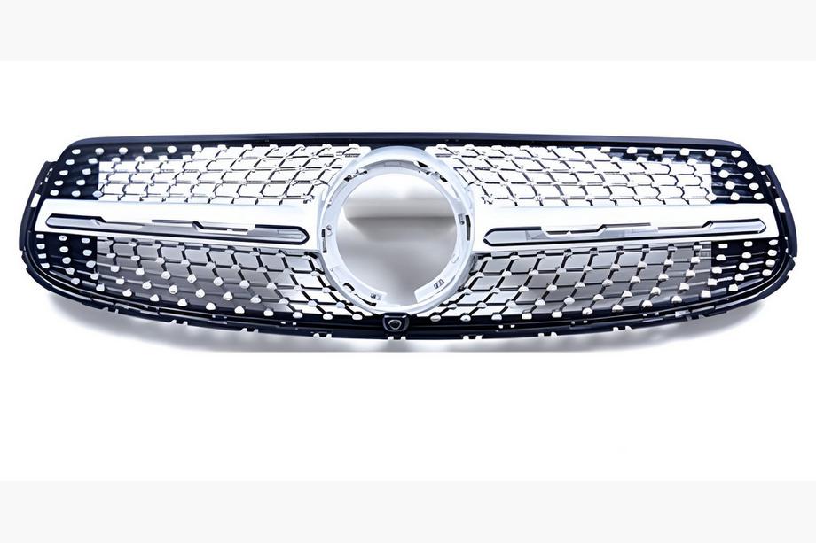Mercedes GLC Coupé C253 2016–2023 Frontgrill Diamond Silver (til GLC 43 AMG/GLC 63 AMG/AMG-Line 2019-2022) Med kameraholder Foto 2