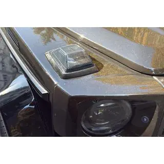 Blinklys til motorhjelm W464-Black V2 (2018-2022, 2 stk.)