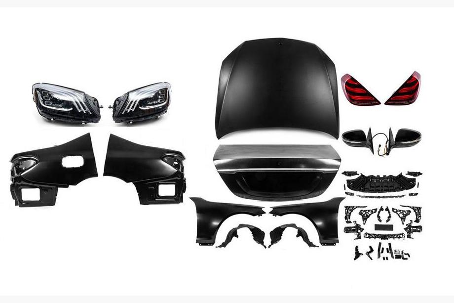 Mercedes S-Klasse W221 2005–2013 Restylingkit til W222 (uden kofangere) Image