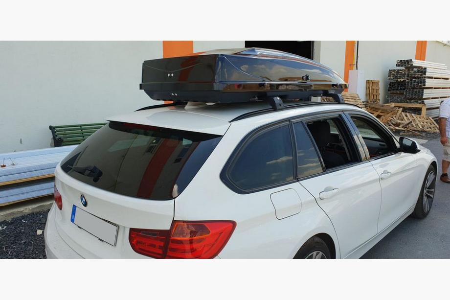 BMW 5-serie F10/F11 2010–2016 Tagbøjler (tværstænger) til integrerede tagrælinger, låsbare WingCarrier V2 (2 stk.) Grå Foto 19