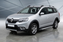 Renault Logan MCV 2013–2022 Sidetrin Line (2 stk., aluminium) foto 1