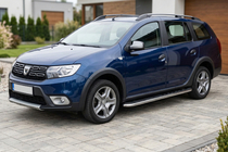 Renault Logan MCV 2013–2022 Maydos V1 sidetrin (2 stk., aluminium + rustfrit stål) foto 1