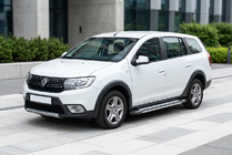 Renault Logan MCV 2013–2022 Rainbow sidetrin (2 stk., aluminium) foto 1