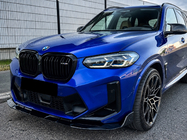 BMW X3 G01 2018– Front læbespoiler (til F97 2022-2024, sort højglans) foto 1
