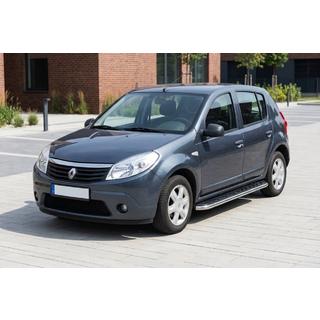 Maydos V1 sidetrin (2 stk., aluminium ↗ rustfrit stål) Dacia Sandero 2007–2013 foto 1