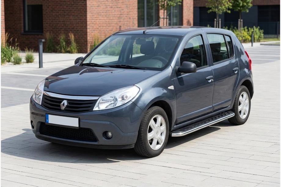 Dacia Sandero 2007–2013 Maydos V1 sidetrin (2 stk., aluminium ↗ rustfrit stål) Image