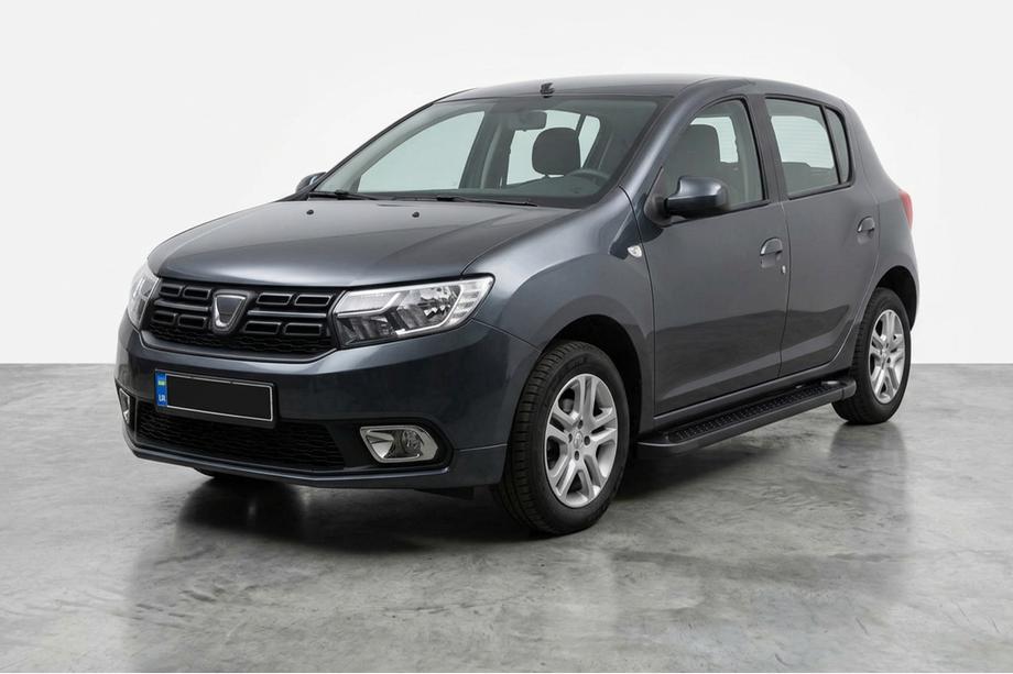Renault Sandero 2013–2022 Allmond Black sidetrin (2 stk., aluminium) Image